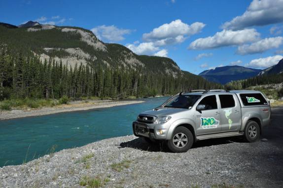 A linda paisagem da Alaska Highway, na British Columbia, no Canadá
